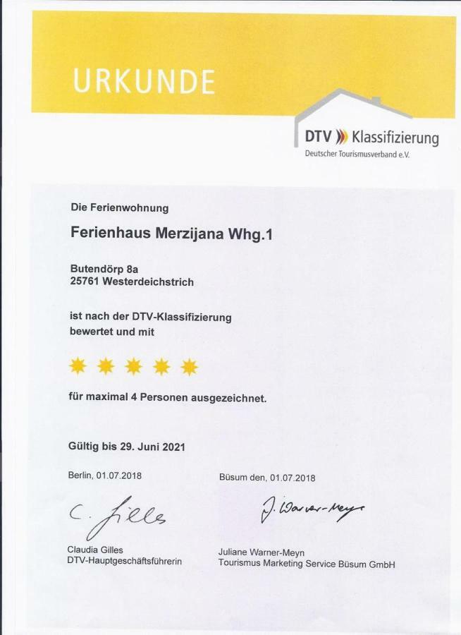 Ferienhaus Merzijana Büsum Eksteriør billede